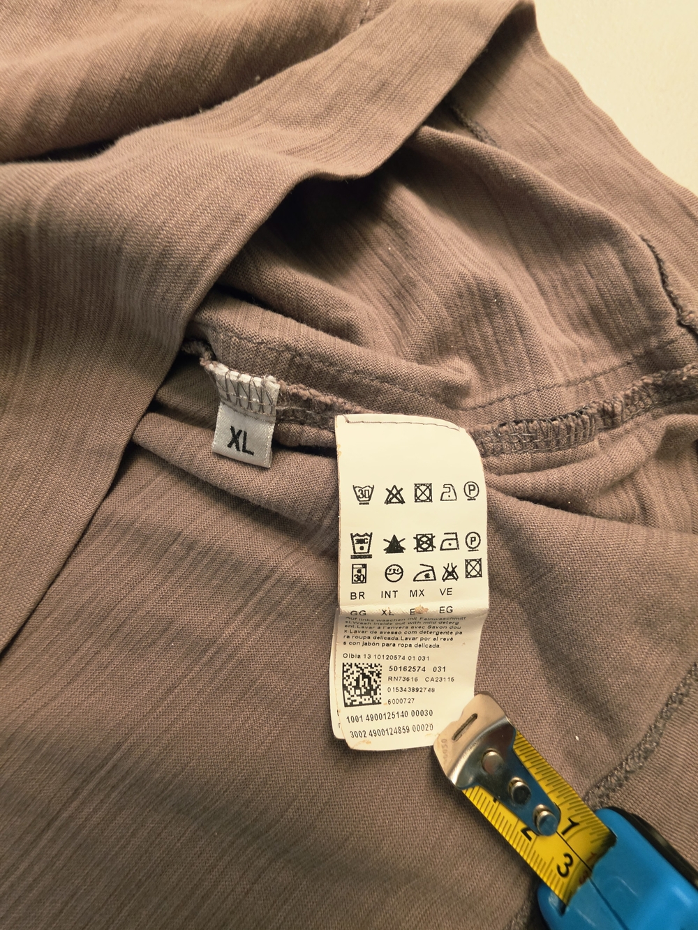Boss Men's Taupe Crew Neck Tee - Picture 5 of 10
